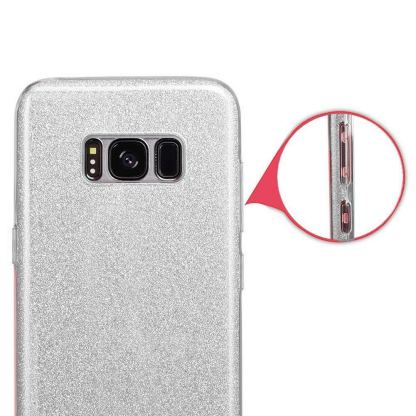 Forcell SHINING Case - удароустойчив силиконов (TPU) калъф за Samsung Galaxy S8 Plus (сив) 2