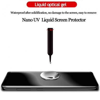 5D UV Full Glue Glass - стъклен протектор + UV лампа и лепило за целия екрана Samsung Galaxy S20 (прозрачен) 2