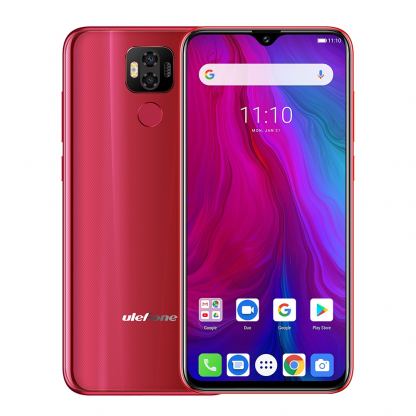 Ulefone Power 6, FHD+ 6.3 инча , 4GB+64GB памет, 8-ядрен, 6350 mAh батерия, Dual Sim, Android 9, Цена (червен) 4