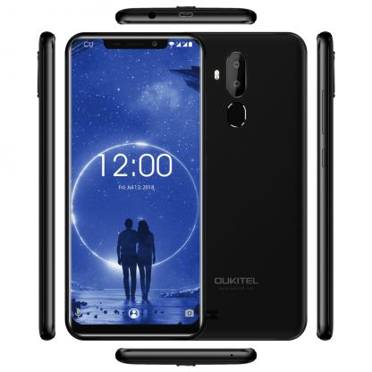 OUKITEL C12, 6.18"  безрамков дисплей, 4-ядрен 64Bit смартфон, двойна камера, 2GB RAM с 2 сим карти (черен) 5