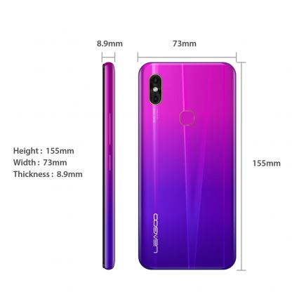 Leagoo M13, 6.1"  4G, безрамков дисплей, 4-ядрен 64Bit смартфон,  двойна камера, 4GB RAM с 2 сим карти (Emerald) 3