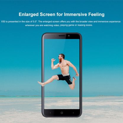 DooGee X50, 5 инча HD, 4-ядрен, Двойна камера 5MP+0.3MP, ниска цена (черен) 7