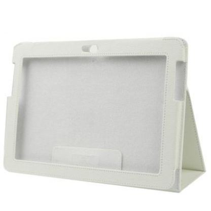 Movie Stand 3 - кожен калъф и поставка за Samsung Galaxy Tab 10.1 (2) (бял) 4