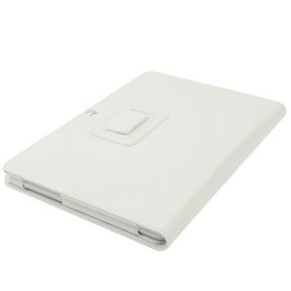 Movie Stand 3 - кожен калъф и поставка за Samsung Galaxy Tab 10.1 (2) (бял) 5