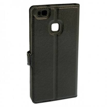 IPAKY Window Case - хоризонтален кожен калъф с прозорец за Samsung Galaxy S9 (черен) 3