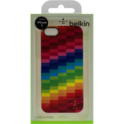 Belkin shield Pixel - поликарбонатов кейс за iPhone 5 (шарен) 4