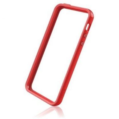 Elago S5 Bumper Case - силиконов бъмпер за iPhone 5 (червен) 5