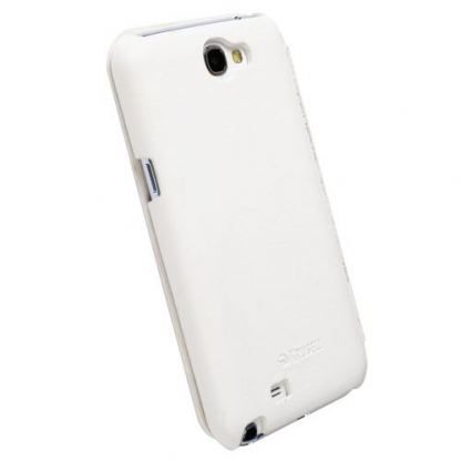 Krusell Donso FlipCover - хоризонтален кожен калъф с капак за Samsung Galaxy Note 2 N7100 (бял) 2