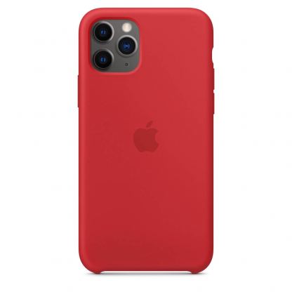 Apple Silicone Case КЛАС 1 - силиконов кейс за iPhone 11 Pro Max (червен) 2