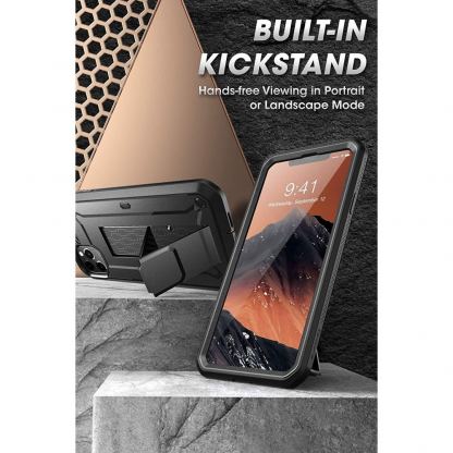 SUPCASE Unicorn Beetle Pro - 360 градуса изключителна защита за iPhone 11 Pro Max (черен) 5