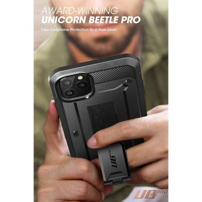 SUPCASE Unicorn Beetle Pro - 360 градуса изключителна защита за iPhone 11 Pro Max (черен) 8