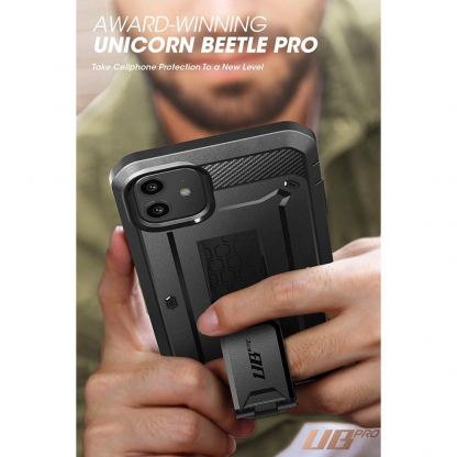 SUPCASE Unicorn Beetle Pro - 360 градуса изключителна защита за iPhone 11 (черен) 3