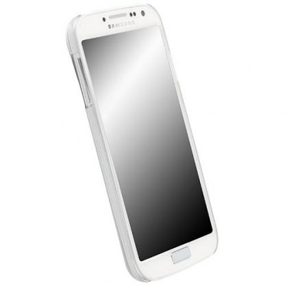 Krusell FrostCover - поликарбонатов кейс за Samsung Galaxy S4 i9500 (бял-прозрачен) 2