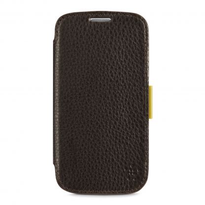 Belkin Premium Folio Case - кожен калъф и поставка за Samsung Galaxy S4 2