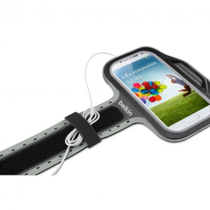 Belkin SlimFit Armband - спортен калъф за ръката за Samsung Galaxy S4 (черен) 5