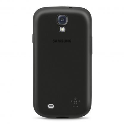 Силиконов калъф за Samsung Galaxy S4 - Belkin Grip Sheer Matte (черен)  2