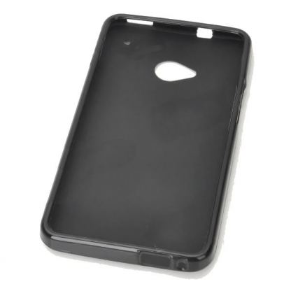 Frosted TPU Case - силиконов калъф за HTC ONE (прозрачен-мат) 2