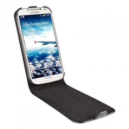Artwizz SeeJacket® Leather Flip Plus - кожен флип кейс за Samsung Galaxy S4 i9500 (черен) 2