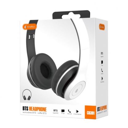 Moveteck C-series - безжични Bluetooth слушалки за мобилни устройства (бял)  2