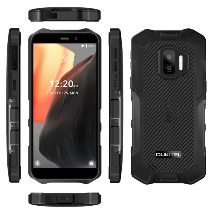 Oukitel WPseries (2023), Удароустойчив, 5.5 инча, 4-ядрен 4GB RAM, 4000 mAh батерия, двойна камера  с 2 сим карти (черен) 4
