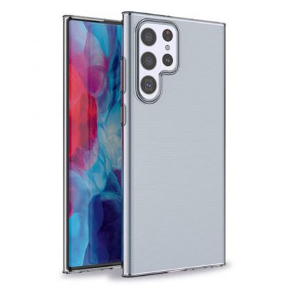 Slim Case - тънък силиконов калъф (0.5 mm) за Samsung Galaxy S22 Ultra (прозрачен) 2