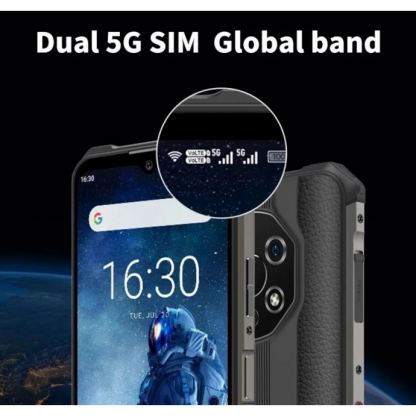 Oukitel WP13, Удароустойчив, 5G, 8-ядрен 8GB RAM+ 128GB , 6.5 инча,  5280mAh батерия, 48MP камера с 2 сим карти (черен) 2
