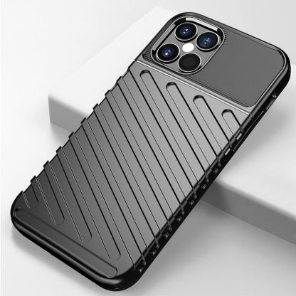 sThunder - Protective Case - силиконов (TPU) калъф за iPhone 14 Pro Max (черен) 6