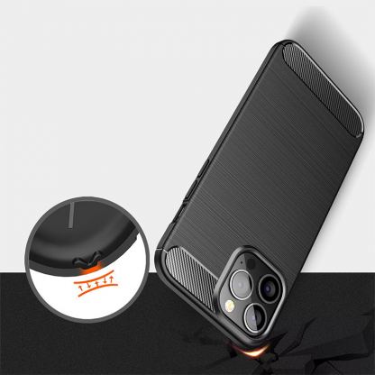 sCarbon - TPU Case - силиконов (TPU) кейс за iPhone 14 Pro Max (черен) 8