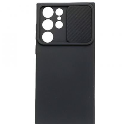 CamShield Silicone Case - силиконов (TPU) калъф за Samsung Galaxy S23 Ultra (черен) 3