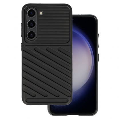sThunder - Protective Case - силиконов (TPU) калъф за Samsung Galaxy S23 Plus (черен)