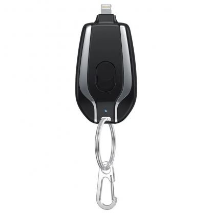 Mini Pocket Powerbank With USB-C Connector 1500mAh  - ключодържател външна батерия с USB-C конектор (черен) 10