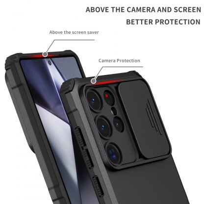 CamShield Pro Hard Case - хибриден удароустойчив кейс за Samsung Galaxy S25 (черен) 4