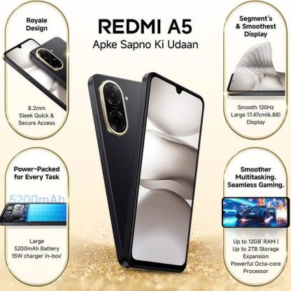 Xiaomi Redmi A5, 32MP камера, 64GB + 3GB RAM, 5200 батерия, Dual Sim, Цена 3
