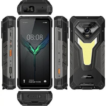 Ulefone Armor 34 Pro, 5G, Удароустойчив (16GB+16GB) + 512 Памет, Проектор, Батерия 25 500mAh, 50MP Камера + Нощно виждане,  (черен) 6