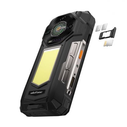 Ulefone Armor 33, Удароустойчив (12GB+12GB) + 512GB, 64MP Камера + Нощно виждане, Батерия 25500mAh (черен) 3