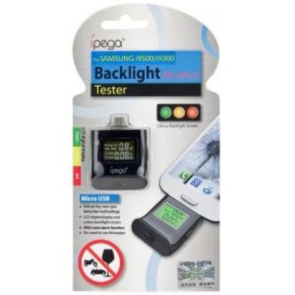 iPega Alcohol Tester - дигитален дрегер за Samsung Galaxy S4, HTC One X и други (бял) 2