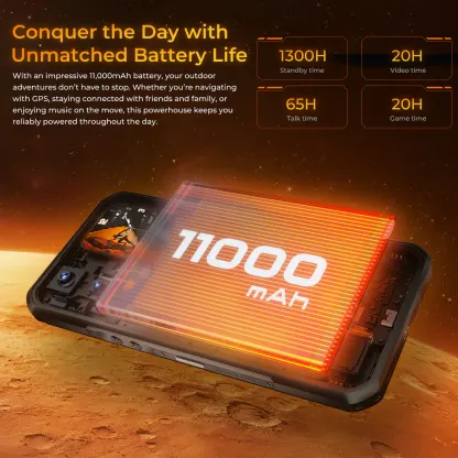Oukitel WP66 | 5G | 6.6 инча, 512GB | 12+24GB RAM | 11000mAh (Orange) 5