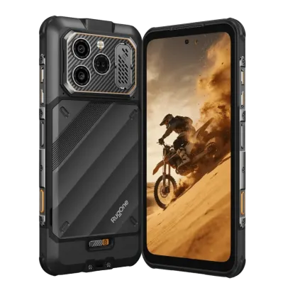 RugOne Xever 8, 5G, Удароустойчив 8GB+8GB+ 128GB, Камера Samsung 64MP,  2бр Батерии 4800mAh, с 2 сим карти (черен) 3