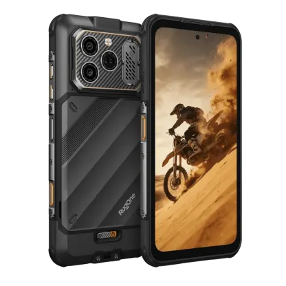 RugOne Xever 8, 5G, Удароустойчив 8GB+8GB+ 128GB, Камера Samsung 64MP,  2бр Батерии 4800mAh, с 2 сим карти (черен) 2