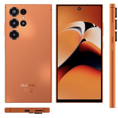 Oukitel C67 6.73 инча, Тънък 8мм, 128GB/4GB, 5000mAh (Orange) 2