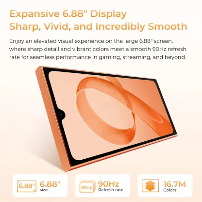 Oukitel C72 6.88инча, Втори Екран, 128GB/4GB, 5150mAh (Black) 7