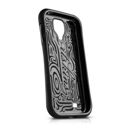 Itskins Sesto Elemento Carbon Case - уникален карбонов кейс за Samsung Galaxy S4 i9500 (черен) 2