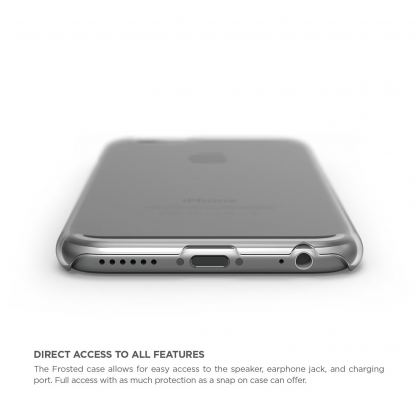 Elago S6P Slim Fit 2 Case + HD Clear Film - качествен кейс и HD покритие за iPhone 6/6S Plus (прозрачен) 2