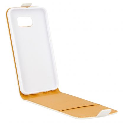 Flip вертикален кожен калъф за Sony Xperia Z5 Compact (бял) 2