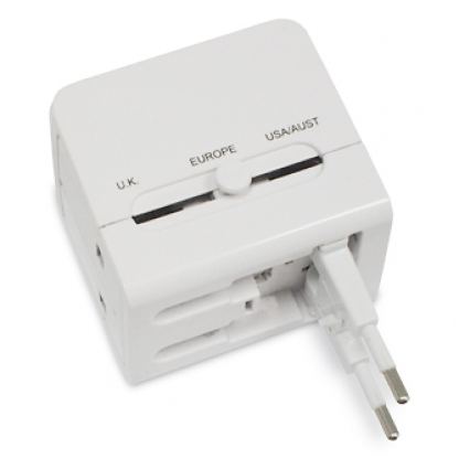 Macally Universal Power Plug Adapter with USB Charger - захранване за ел. мрежа USB изход и преходници за цял свят за мобилни устройства 2