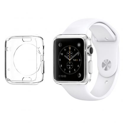 Spigen Liquid Crystal Case - прозрачен TPU кейс за Apple Watch 38mm. (прозрачен) 2