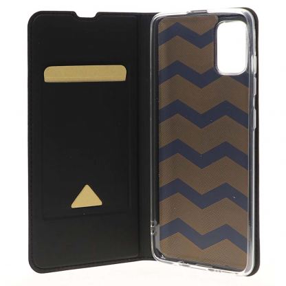 4smarts Flip Case URBAN Lite - кожен калъф с поставка и отделение за кр. карта за Samsung Galaxy A51 (черен) 3