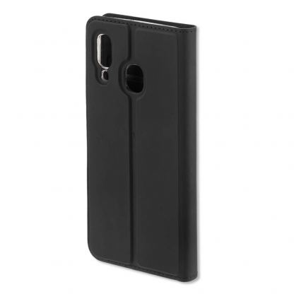 4smarts Flip Case URBAN Lite - кожен калъф с поставка и отделение за кр. карта за Samsung Galaxy A20e (черен) 3
