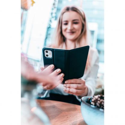 4smarts Flip Case URBAN Lite  - кожен калъф с поставка и отделение за кр. карта за Huawei P30 Pro (черен) 3