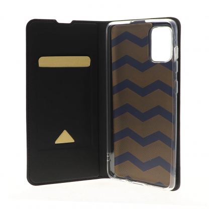 4smarts Flip Case URBAN Lite - кожен калъф с поставка и отделение за кр. карта за Samsung Galaxy A71 (черен) 5